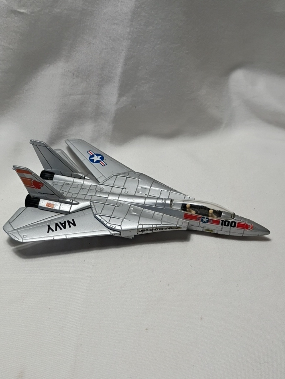 Vintage 1980s Ertl Force One Series U.S. Navy Grunman F-14 Tomcat die-cast